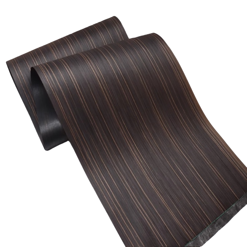 Tech Office Wall - 250x58cm Tech Stripe Black Ebony Wood