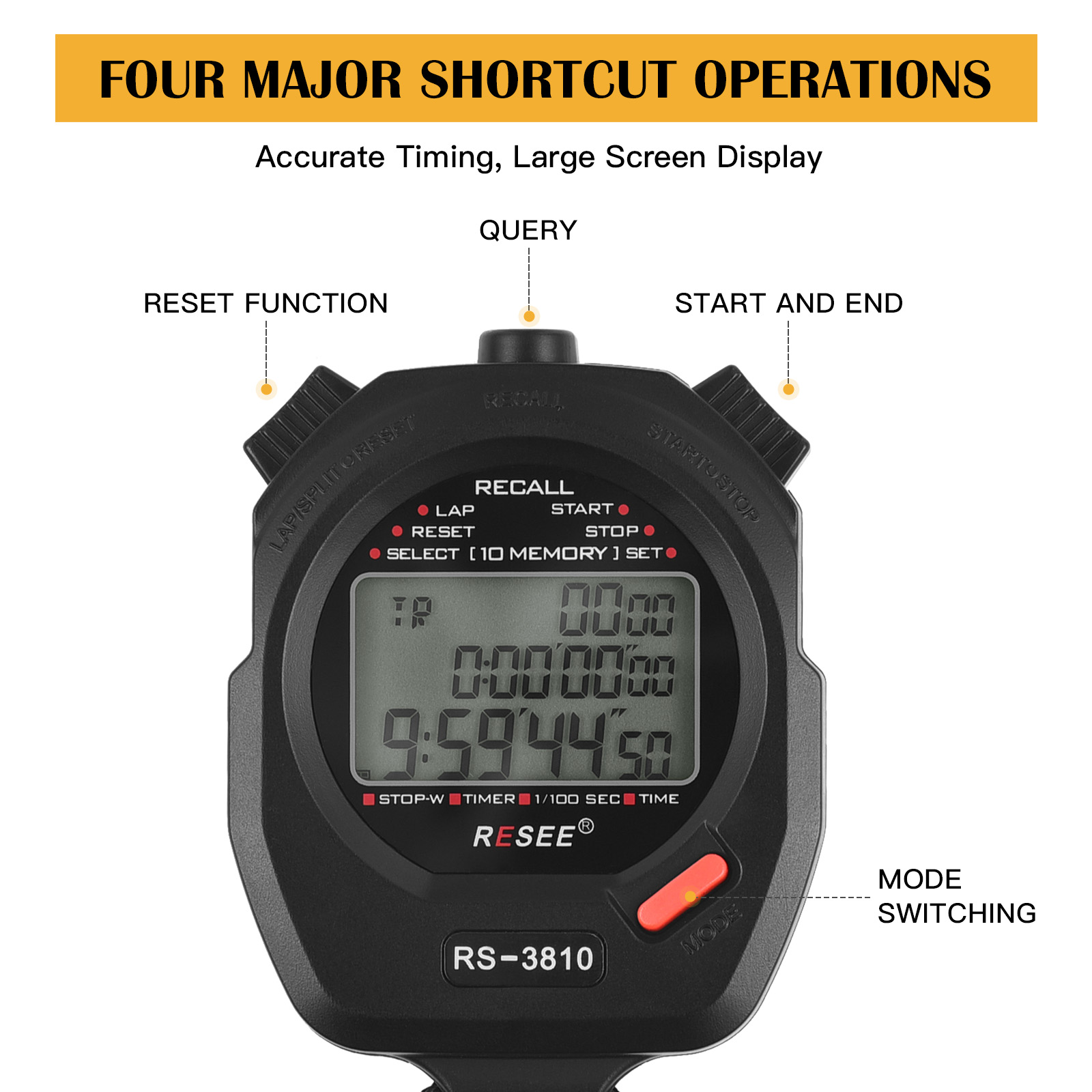 Sports Stopwatch Timer 100 Mem – Digital Timer Countdown Bewertung und Preis