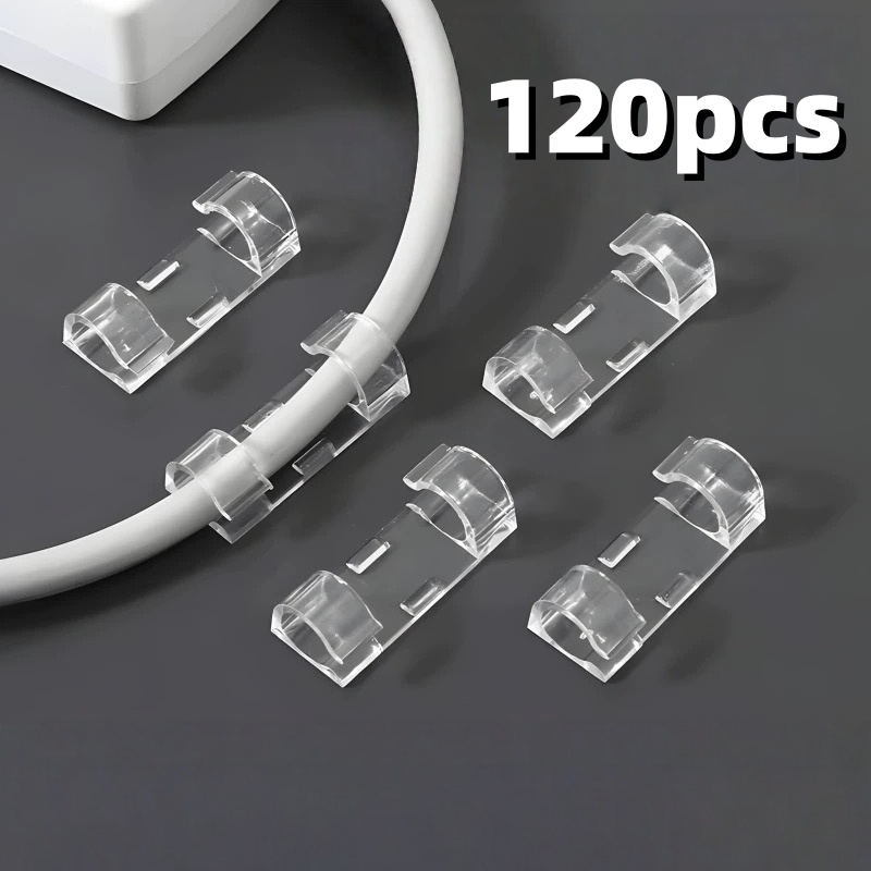 120pcs Strong Transparent Cabl – Tech Office Wall Bewertung und Preis