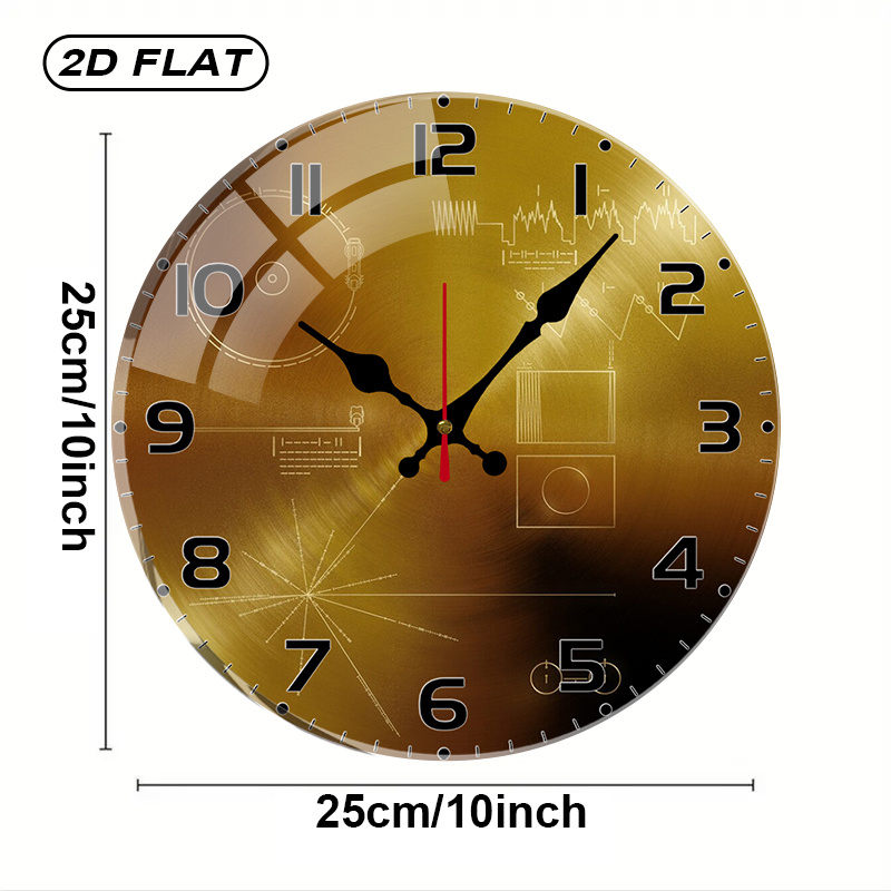 Tech Style Round Silent Acryli – Tech Office Wall Bewertung und Preis