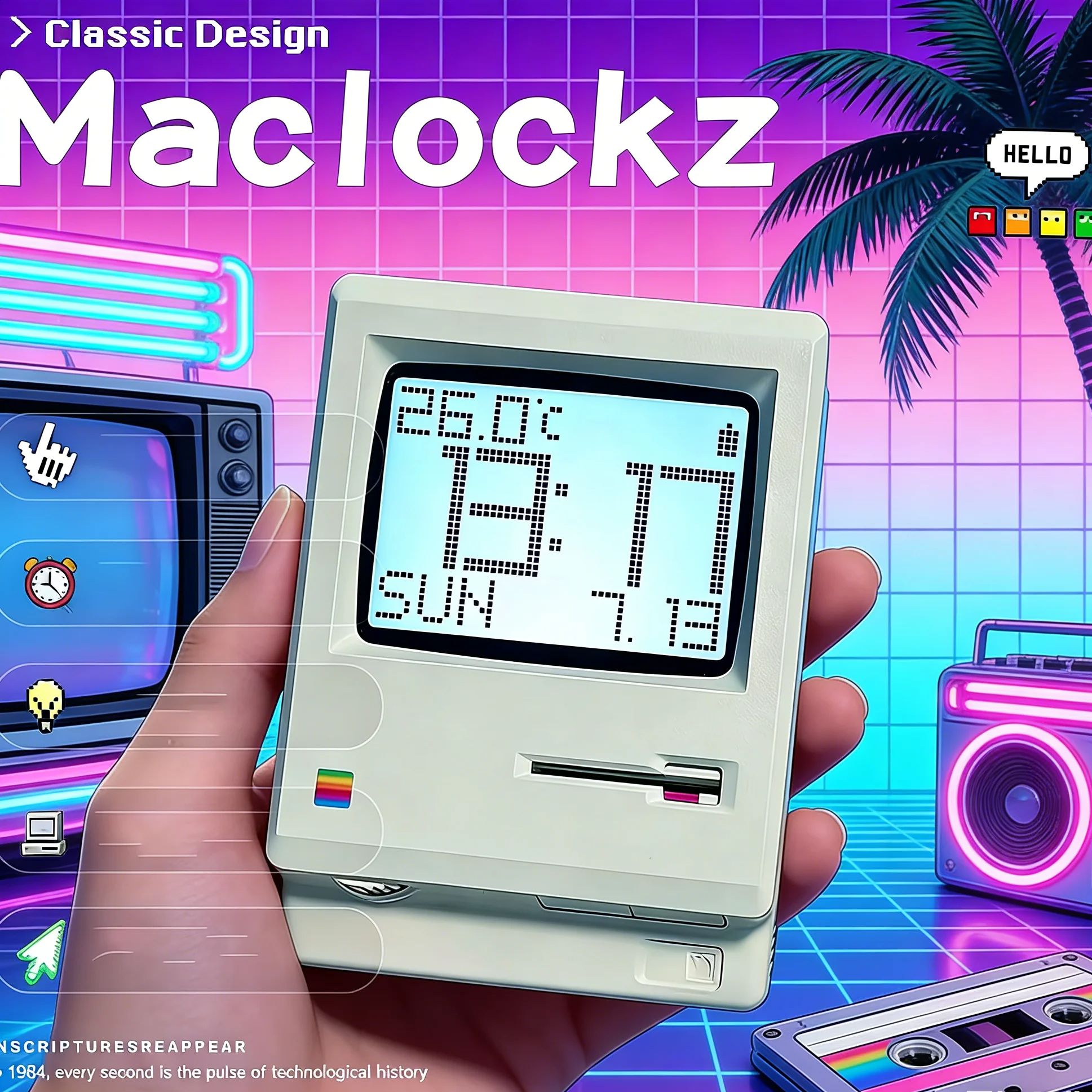 Retro Nostalgic Maclock Alarm  – Office Tech Gifts Bewertung und Preis