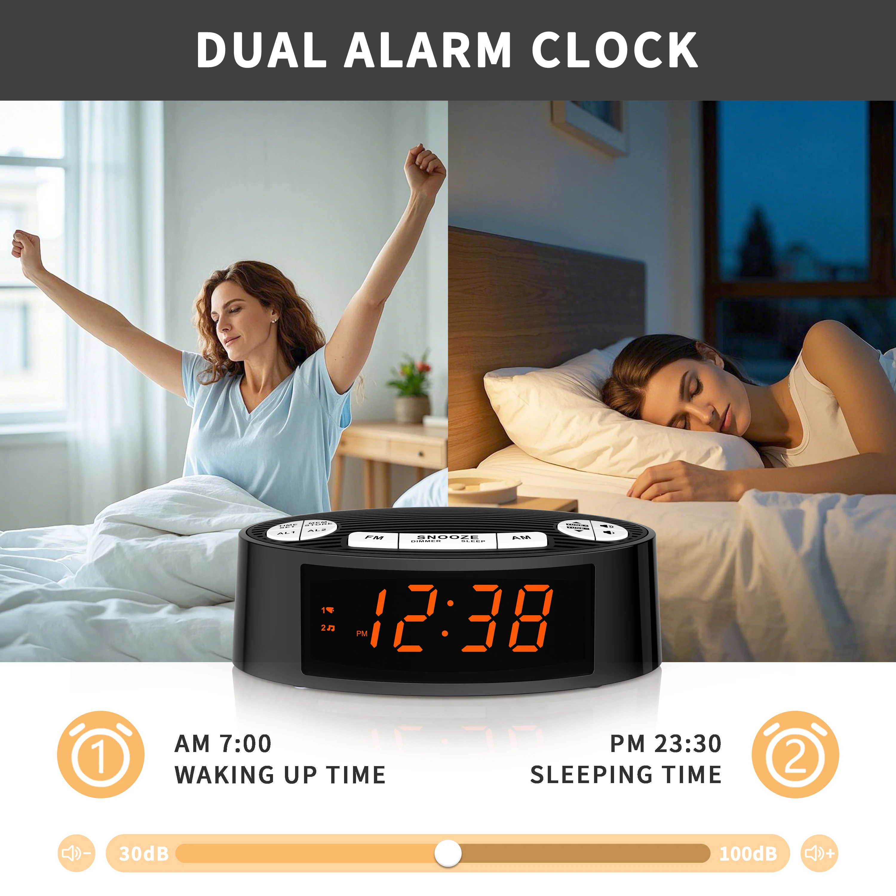 iTOMA CKS3301U FM Alarm Clock  – Digital Timer Countdown Bewertung und Preis