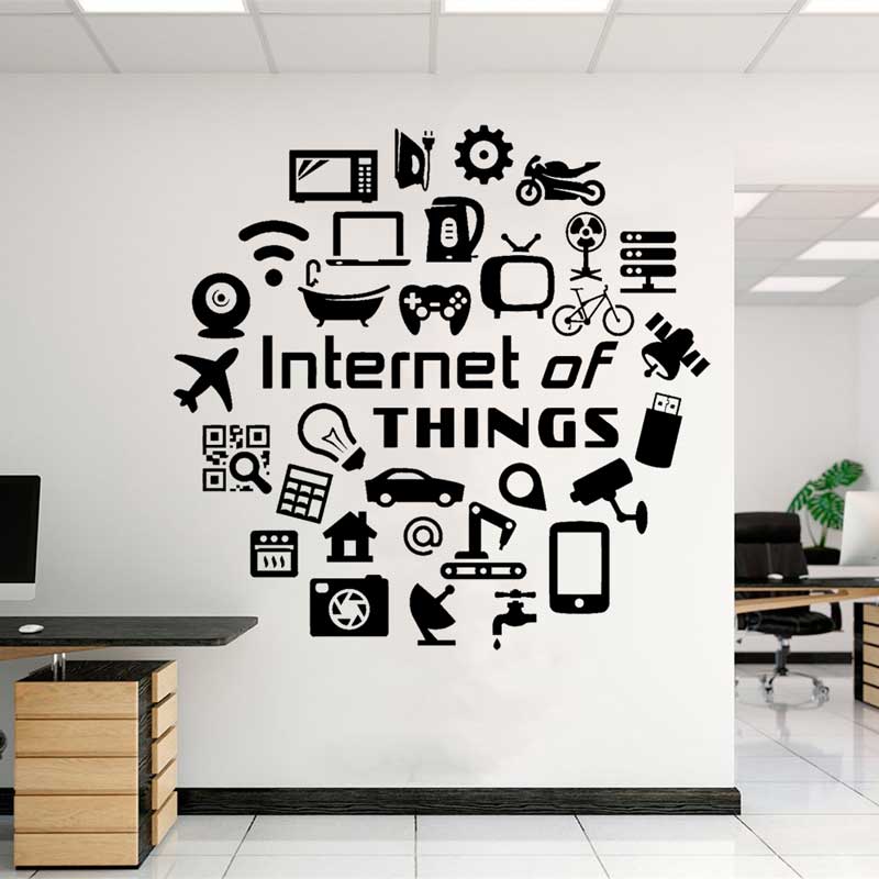 Tech vinyl wall decals Interne – Tech Office Wall Bewertung und Preis
