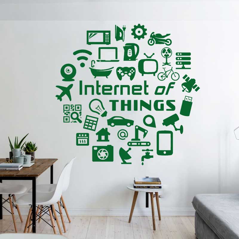 Tech vinyl wall decals Interne – Tech Office Wall Bewertung und Preis