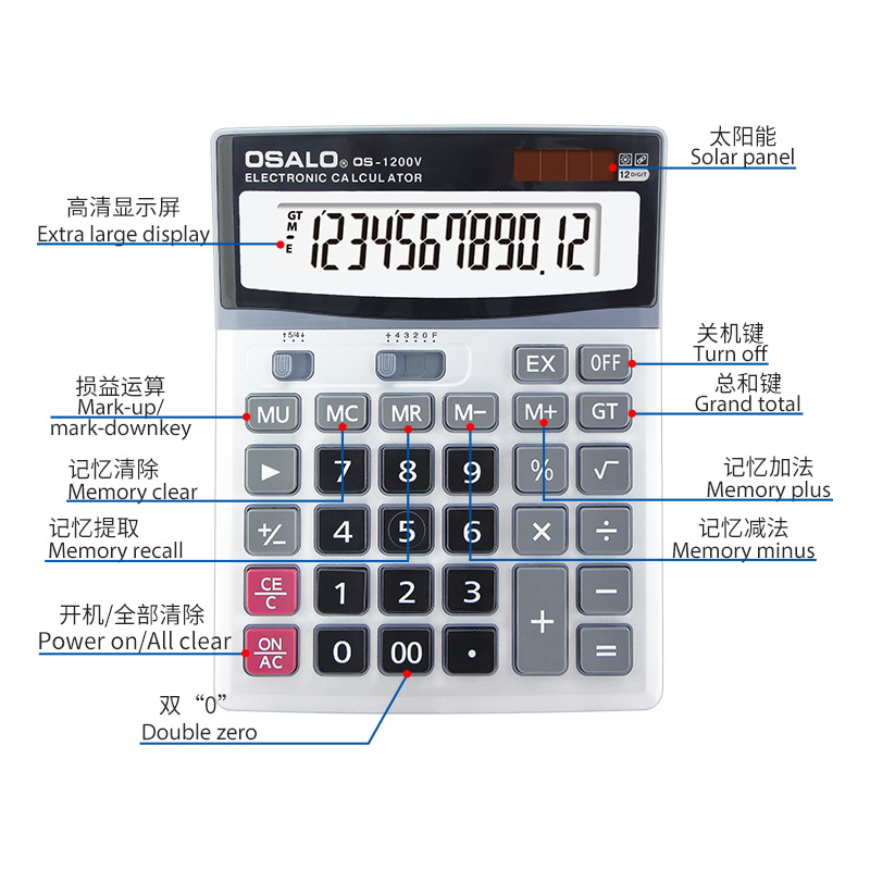 Solar Calculator ABS Plastic O – Office Technologies Bewertung und Preis