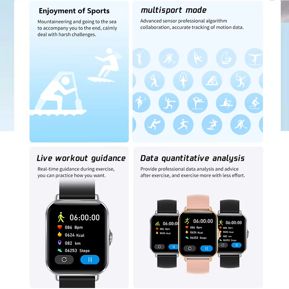 LAXASFIT 2025 Smart Watch Blue – Digital Timer Countdown Bewertung und Preis