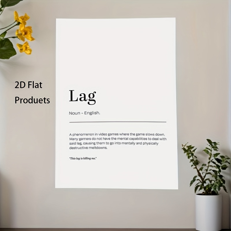 2D Flat, 1pc Minimalist Lag De – Tech Office Wall Bewertung und Preis