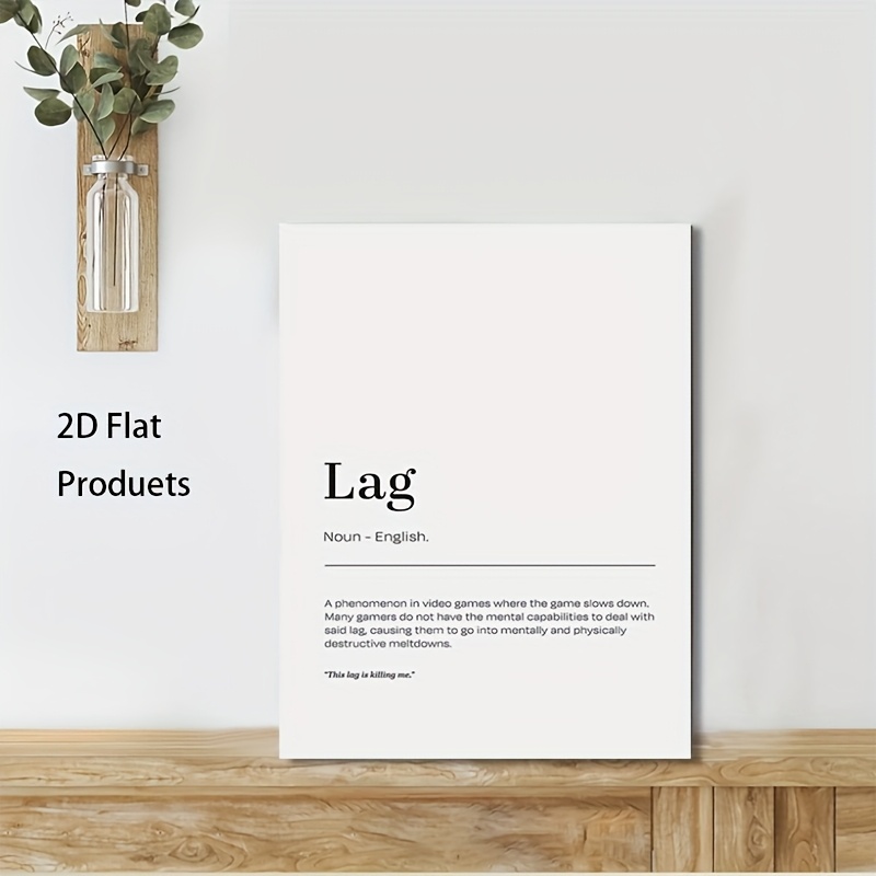2D Flat, 1pc Minimalist Lag De – Tech Office Wall Bewertung und Preis