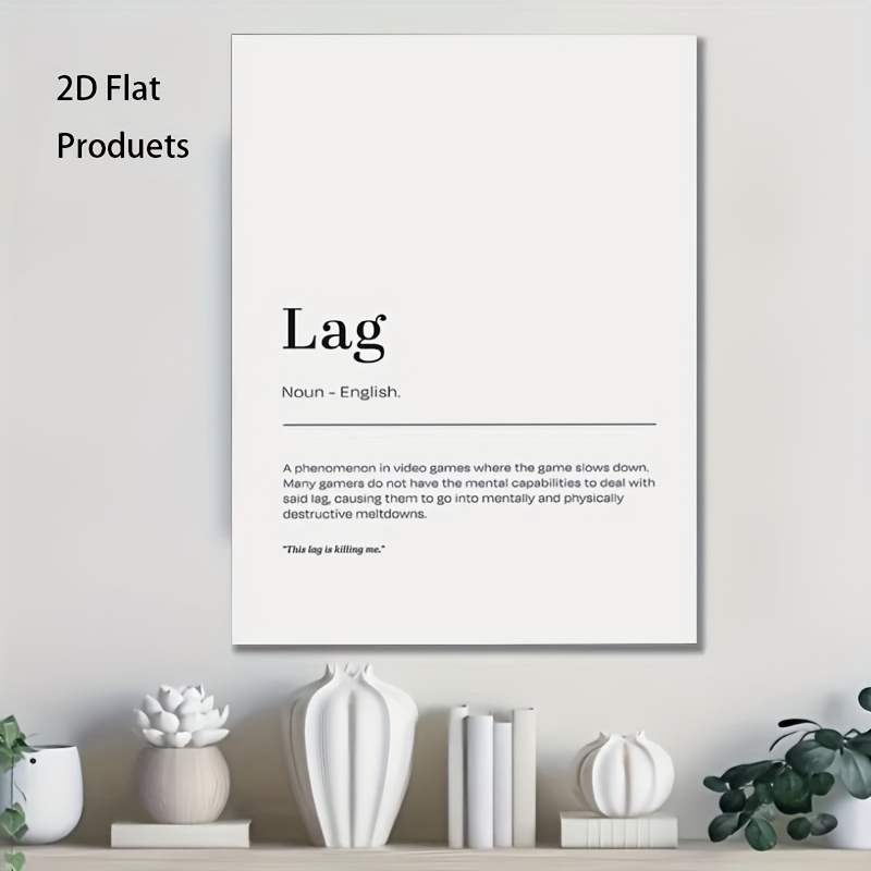 2D Flat, 1pc Minimalist Lag De – Tech Office Wall Bewertung und Preis